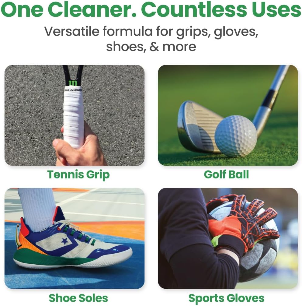 Brampton Golf Grip Cleaner, Works on Balls & Club Head Grooves, Restores Tackiness, Removes Dirt & Oil, Grip Spray for Golf, Tennis, Baseball, Football, & More, No PFAS or Ammonia, 4oz