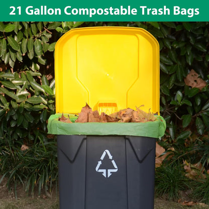 GreFusion Compostable Bags 1.2 Gallon,125 Count, Fits 0.75,1,1.2,1.3,1.6,1.8 Gallon Countertop Bin, Small compost bags, Certified by BPI, ASTM D6400 and OK Compost
