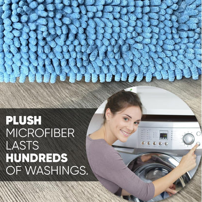10" Mucho Microfiber Mop System - Mops for Floor Cleaning - Hardwood Floor Mop for Tile, Laminate, Wood, Vinyl Floors | Washable Pads | Dry & Wet Mopping - Microfiber Wholesale