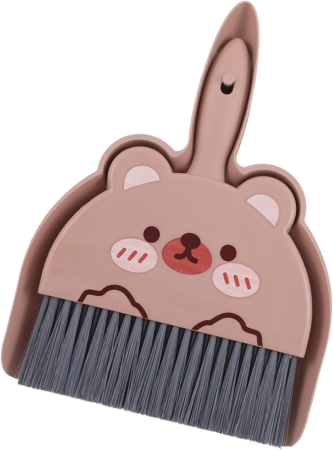 Upgrade Small White Broom and Dustpan Set, Hand Dustpan and Brush Set, Cute White Mini Broom and Dust pan Sets, Little Dust Pan for Home Use Tabletop Debris Cleaning Pet Cages Guinea Pig Cages