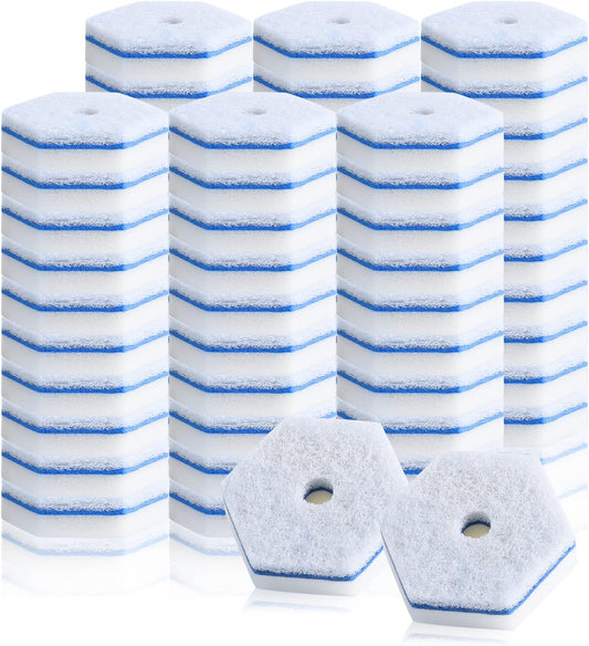60 Counts Disposable Toilet Cleaning Wand Refills Bowl Scrubbers Heads (60)