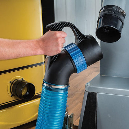 Dust Right 4'' Quick Change Floor Sweep – Dust Collector Accessories Kit Includes Quick Change Floor Sweep, Quick Change Handle, Extension Wand, & Removable Grate - Dust Collection & Air Filtration
