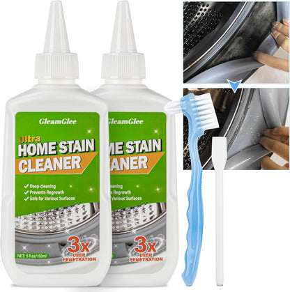 GleamGlee Home Remover Gel, Powerful Washing Machine Gasket Cleaner, Heavy Duty Cleaning Solution for Washing Machine, Refrigerator Strips, Bathroom Grout, Tiles, Sink, Shower - 5 Fl.Oz