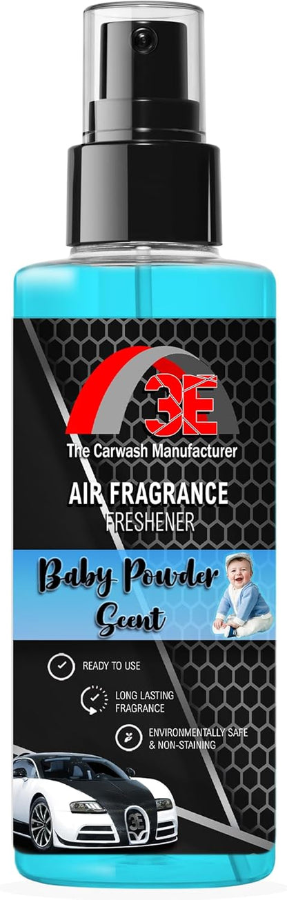 3E Air Freshener Baby Powder Scent and Odor Eliminator Premium Smell Fragrance Premium Smell Great for Cars, Trucks, SUVs, RVs, Home, Office, Dorm Room & More, 4oz