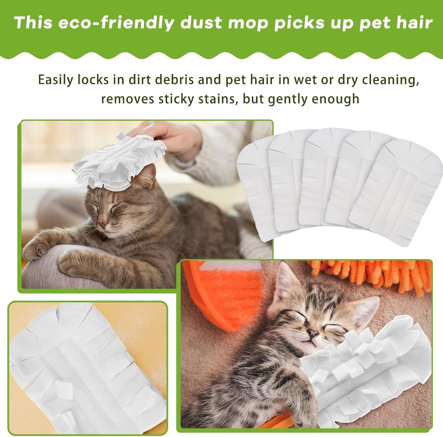Zubebe 12 Pcs Duster Refill Reusable Fleece Duster Refills Feather Flat Dusters Multi Surface Washable Cleaning Pads Tools for Home, Blinds, Car, Pet, Furniture, Fans (Dark Color)