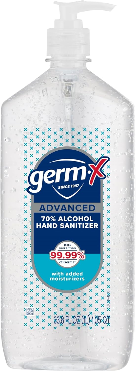 Germ-X Advanced Single-Use Hand Sanitizer Wipes, 20 Soft Wipes (Pack of 10), Fast-Drying & No Rinse Plant-Based Alcohol, Moisturizing Hand Sanitizer with 70% Alcohol