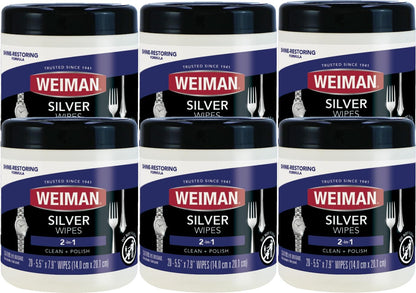 Weiman Jewelry Polish Cleaner, Tarnish Remover Wipes - 20 Count - Use on Silver Jewelry Antique Silver Gold Brass Copper and Aluminum