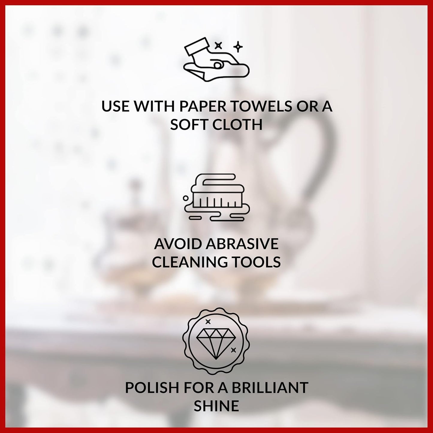 HOPE'S Brass Polish and Cleaner - Protective Tarnish Remover - Great Brass, Copper, Chrome, and Sterling Silver Polish - Polisher for Home Decor, Music Instruments, and Jewelry, 8 Fl Oz, Pack of 1