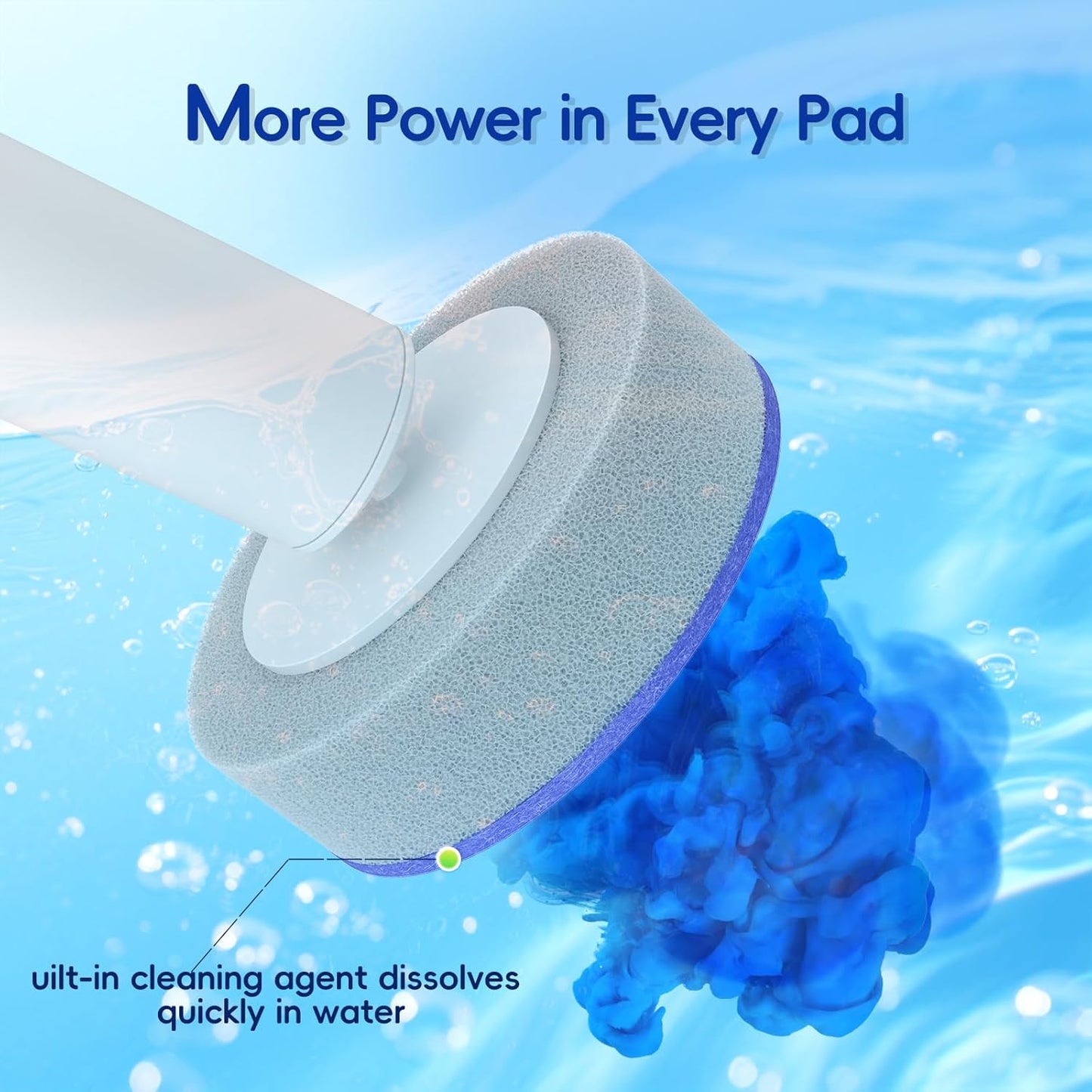 LFBEAR Disposable Toilet Brush Wand, Wall Mounted Toilet Cleaner Kit with Holder, 18 Refills Replacement Heads for Bathroom Cleaning