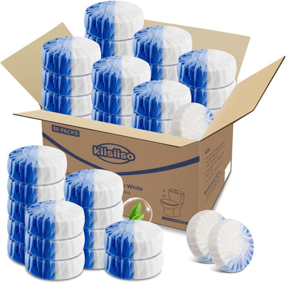 KIISIISO Toilet Bowl Cleaners 40 PACK, Long-Lasting Toilet Bowl Cleaner Tablets with Sustained-Release Technology Against Tough Stains,Automatic Toilet Cleaner for Deodorizing & Descaling
