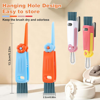 3 in 1 Cup Lid Cleaning Brush, Portable Gap Cleaner Brush - Multifunctional Bottle Cleaning Brush for Bottle Gap/Tight Spaces/Travel Bottle Lid, Home Kitchen Crevice Brush Tools, 3 PCS