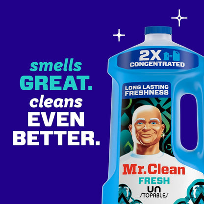 Mr. Clean 2X Concentrated Multi Surface Cleaner with Unstopables Fresh Scent 41 fl oz
