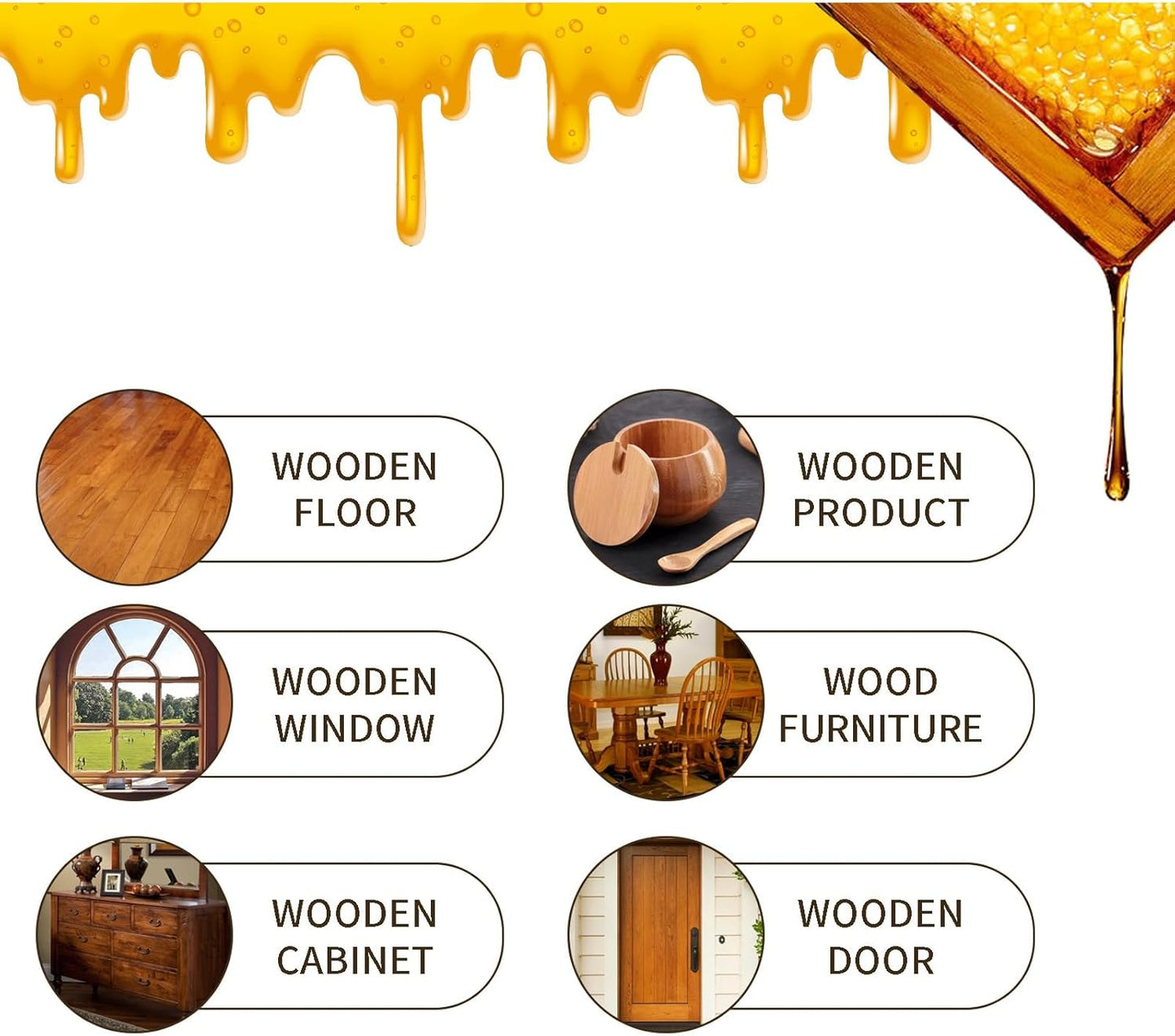 3 Pcs Natural Beeswax Spray, Bees Wax Furniture Polish And Cleaner, Beeswax Wood Polish,For Living Room Kitchen And Wooden Furniture Floors.(360ML)