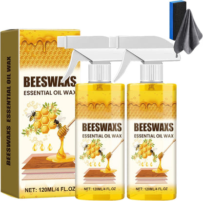 Natural Beeswax Repairing And Care Spray, Beeswax Wood Polish, Bees Wax Furniture Polish And Cleaner, Beeswax Spray, Restores Shine & Removes Scratches, For Wood, Furniture (1PC)