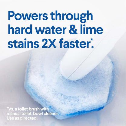 Clorox ToiletWand Disposable Toilet Cleaning System, Spring Cleaning Essential, ToiletWand, Storage Caddy, and 16 Disinfecting ToiletWand Scrubbing Pad Refills