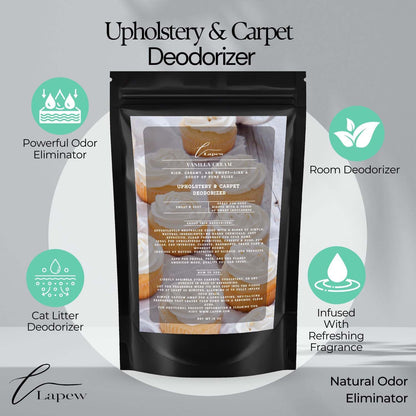 Lapew Black Sea Scented Cleaning Bundle | Carpet Deodorizer Powder (16 oz) & Mop Soap Concentrate (36 oz) | Pet-Friendly Odor Eliminator - Colors B