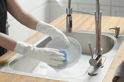 Mr. Clean Large Reusable Latex Gloves, 2 Color, 2 Pairs