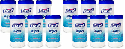 Purell Hand Sanitizing Wipes, Clean Refreshing Scent, 40 Count Hand Wipes Canister (Pack of 6) - 9120-06-CMR