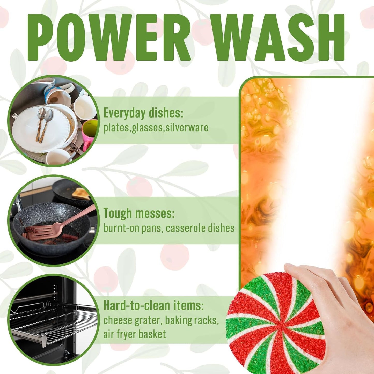 Whaline 8Pcs Starfish Shell Kitchen Sponges Water Absorbing Dish Washing Sponge Summer Sea Snail Starfish Shell Non Scratch Cleaning Scrub Sponges for Summer Home Kitchen Bathroom