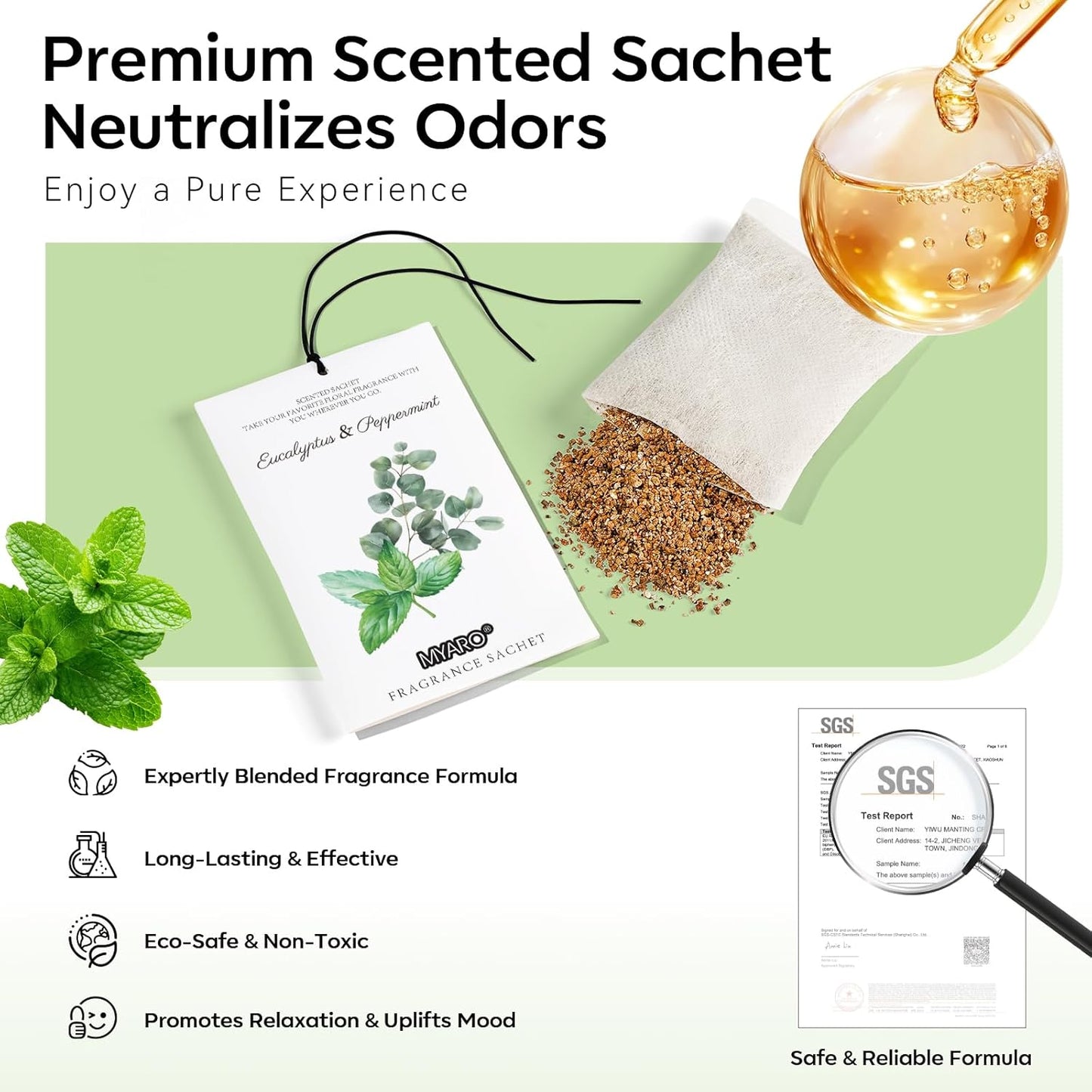 MYARO 12 Pack Fresh Linen Scented Sachets for Drawer, Closet & Car Air Freshener Bags | Odor Eliminator & Fabric Refresher | Crisp, Clean Home Fragrance Gift Set