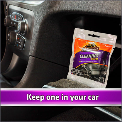 Armor All Cleaning Car Sponge, Car Wash Supplies for Cars, Trucks and Motorcycles, Yellow
