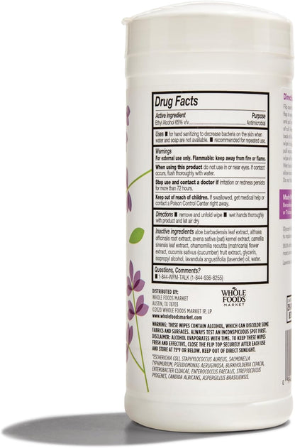 365 by Whole Foods Market, Lavender Hand Sanitizing Wipes, 40 Count