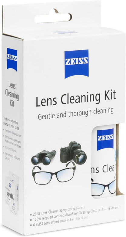 ZEISS Lens Care Pack – 2x 8oz Streak-Free Lens Spray and Microfiber Cloths for Eyeglasses and Optics