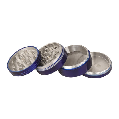 METIER Crusher 42mm Herb Grinder/Herb Crusher Spices with Honey Dust Filter 4 Parts Bong Accessories Classic Metal 42mm