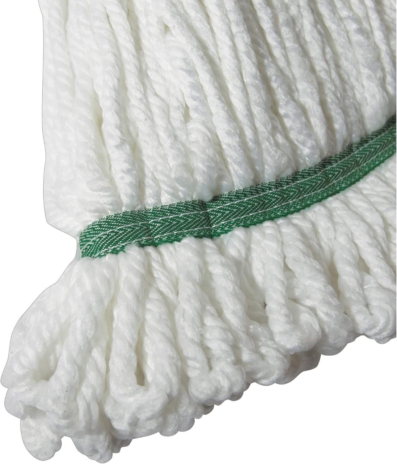 Winco Poly-Cotton Blend Commercial Mop Head, Cut End, 24 Ounce, White