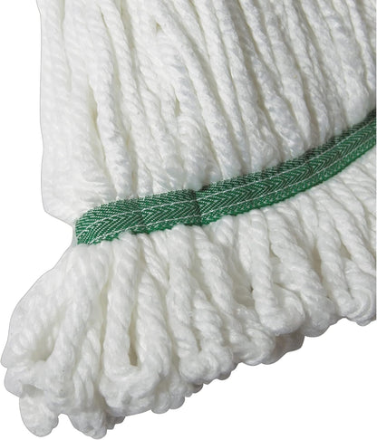Winco Poly-Cotton Blend Commercial Mop Head, Cut End, 24 Ounce, White