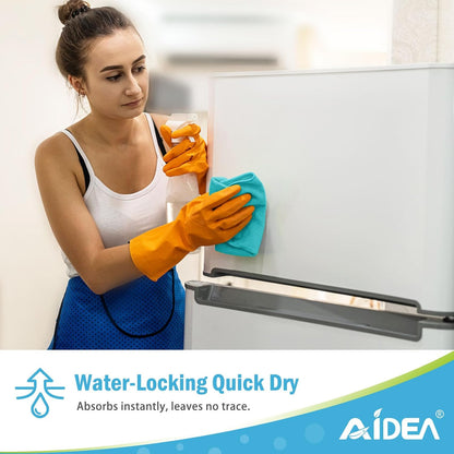 AIDEA Microfiber Cleaning Cloth-50PK, Soft Microfiber Towels for Cars, Absorbent Cleaning Rags, Lint-Free Streak-Free Wash Cloths for House, Kitchen, Window(12in.x12in)