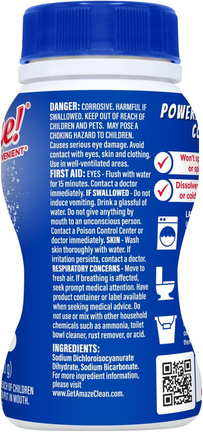 AMAZE Ultra Concentrated Bleach Tablets [6 bottles] - Lavender Scent - for Laundry, Toilet, and Multipurpose Home Cleaning. No Splash Liquid Bleach Alternative
