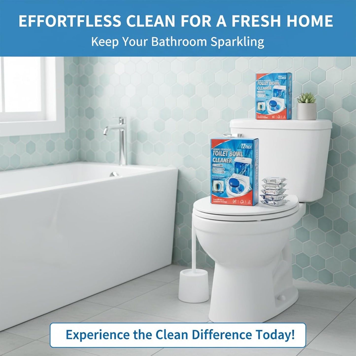 Blue Automatic Toilet Tank Cleaners, Long-Lasting Household Toilet Cleaners,Toilet flush Cleaning & Deodorizer