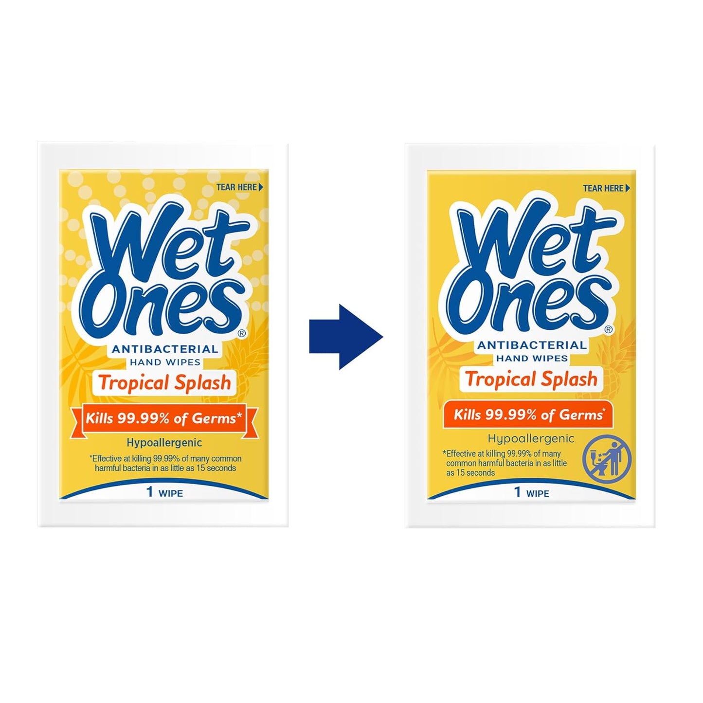 Wet Ones Antibacterial Hand Wipes Singles, Fresh Scent Wipes, Individual Wipes, Antibacterial Wipes, Hand Wipes Individually Wrapped, 24ct (6 pack)