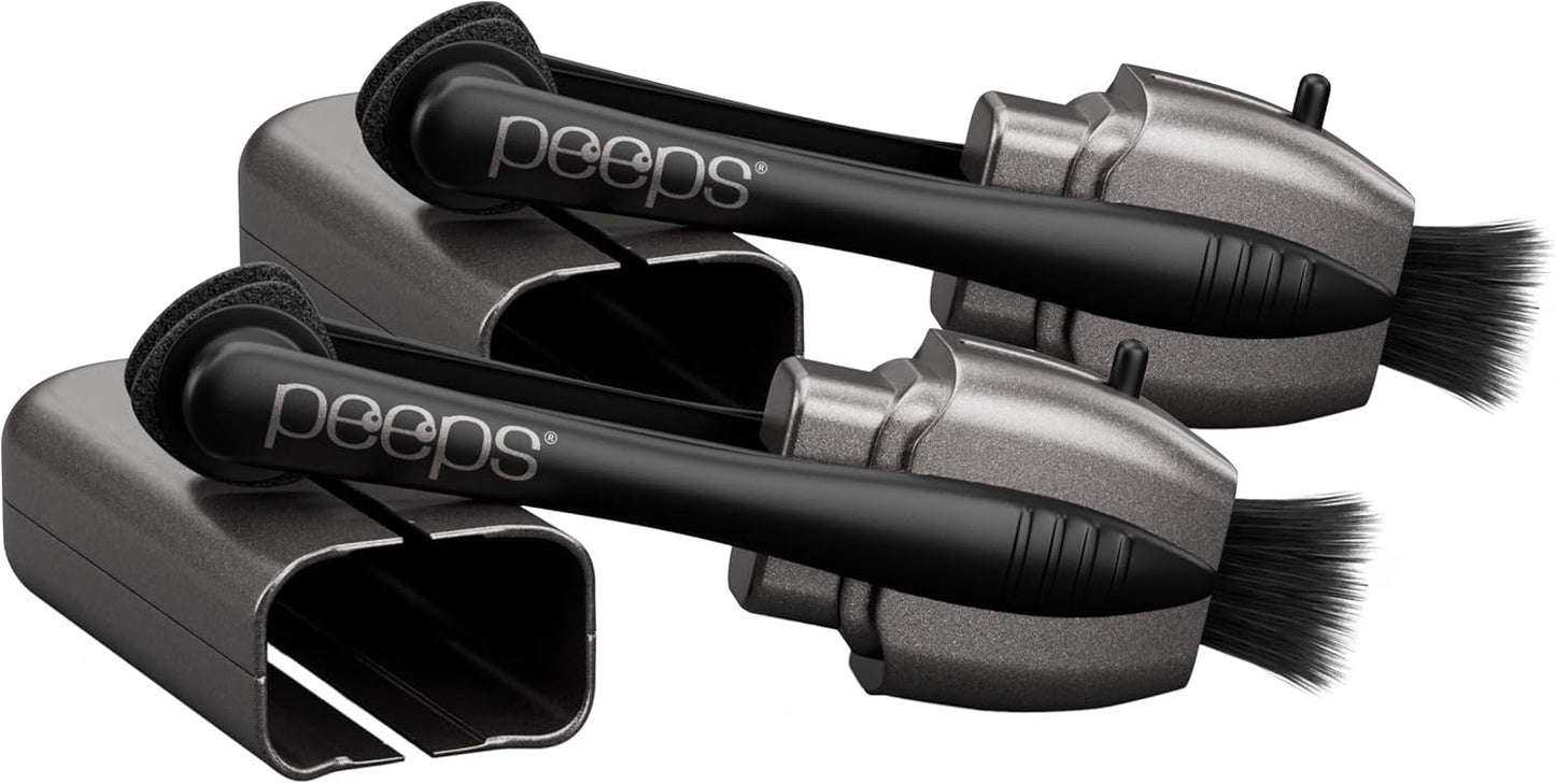 Peeps Glasses Cleaner - for Eyeglasses, Reading Glasses, and More - Lens Cleaner with Carbon Microfiber Tech-Injected Blue-1 Count (Pack of 1)