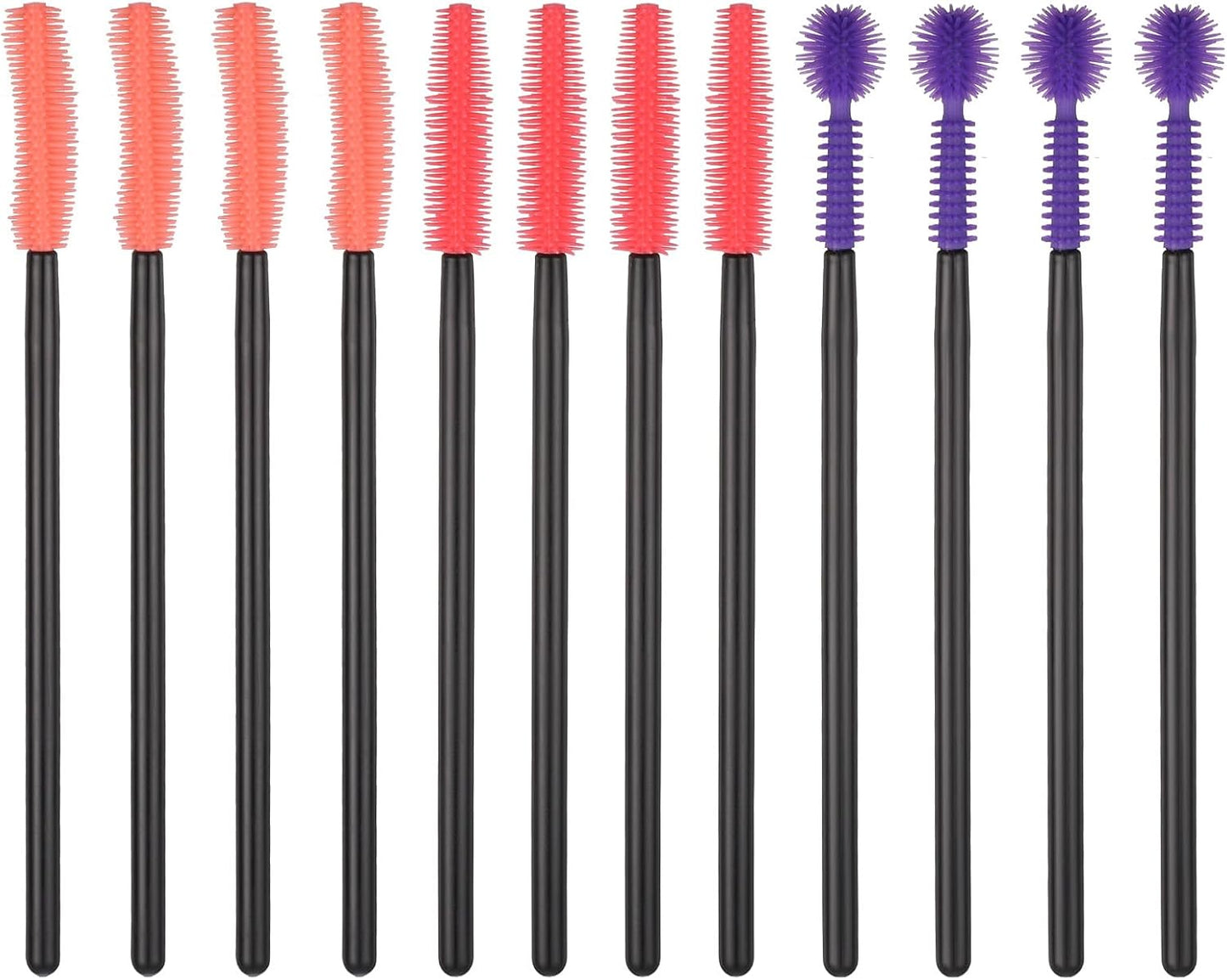 12 Pcs Silicone Nook and Cranny Brush Crevice Cleaning Brushes 3 Styles Sewing Machine Cleaning Brushes Tiny Brush for Sewing Machine, Keyboard, Small Spaces, Orange Purple Red