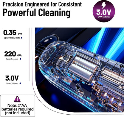 Electric Spray Mop Floor Cleaner with 2 Mopping Pads 720ml Bottle & Scraper 360° Swivel Head Lightweight Cordless Wet Dry Cleaner for Hardwood Floor Cleaning Laminate Tile Wood Vinyl & All Hard Floors