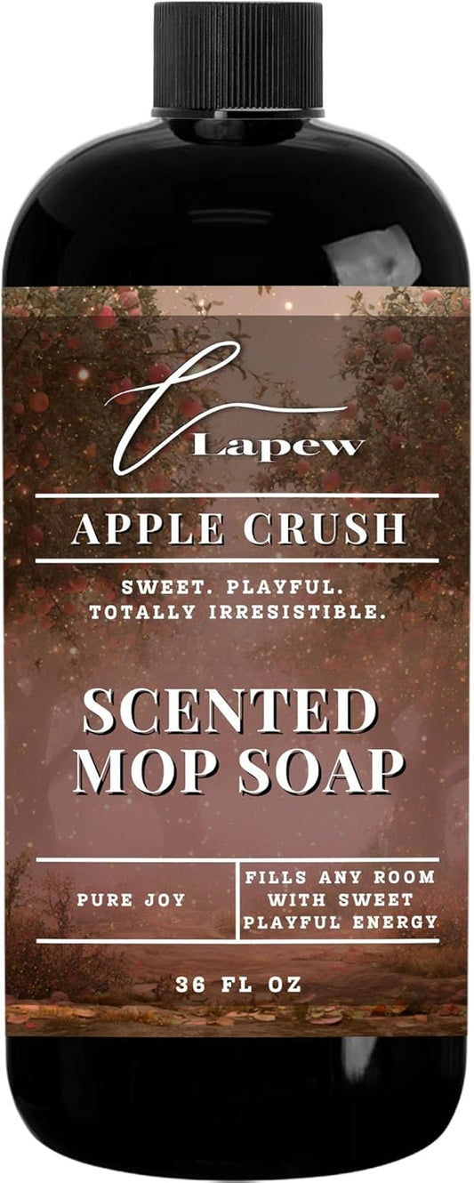 Lapew Baccarat Scented Mop Soap - Luxury Floor Cleaner Concentrate for Mopping Tile, Laminate, Vinyl & Hardwood | Streak-Free, Low-Foam | 36 oz - Colors B