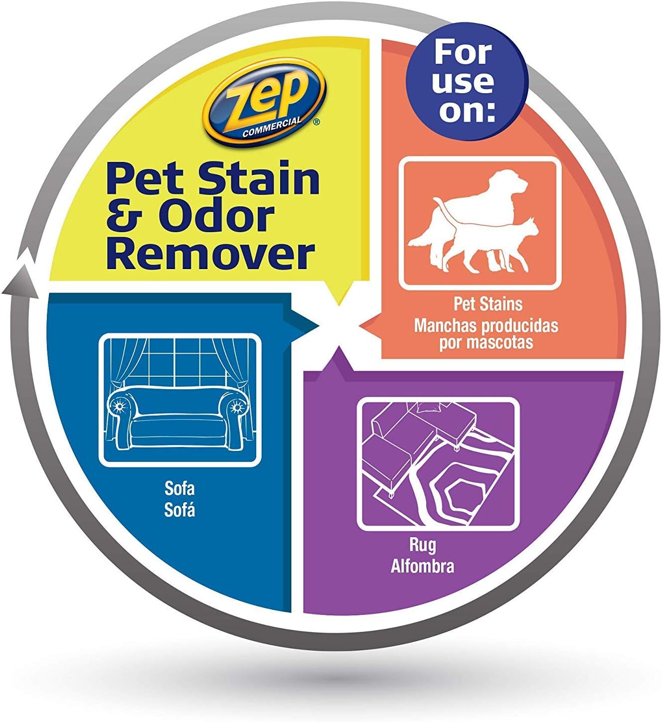 Zep Pet Stain and Odor Remover 32 oz ZUPETODR32 (Cases of 4)
