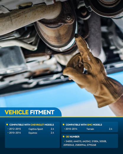 PHILTOP Left and Right Catalytic Converter Replacement For 2005-2010 300 2.7/3.5L V6 RWD, 2006-2010 Charger 2.7/3.5L V6 RWD, 2005-2008 Magnum 2.7/3.5L V6 RWD Replace 55434, 55433 (EPA Compliant) - Colors C