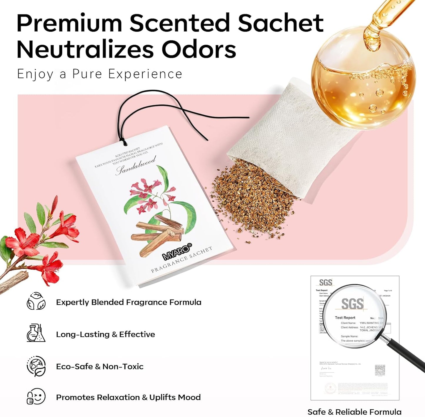 MYARO 12 Pack Fresh Linen Scented Sachets for Drawer, Closet & Car Air Freshener Bags | Odor Eliminator & Fabric Refresher | Crisp, Clean Home Fragrance Gift Set