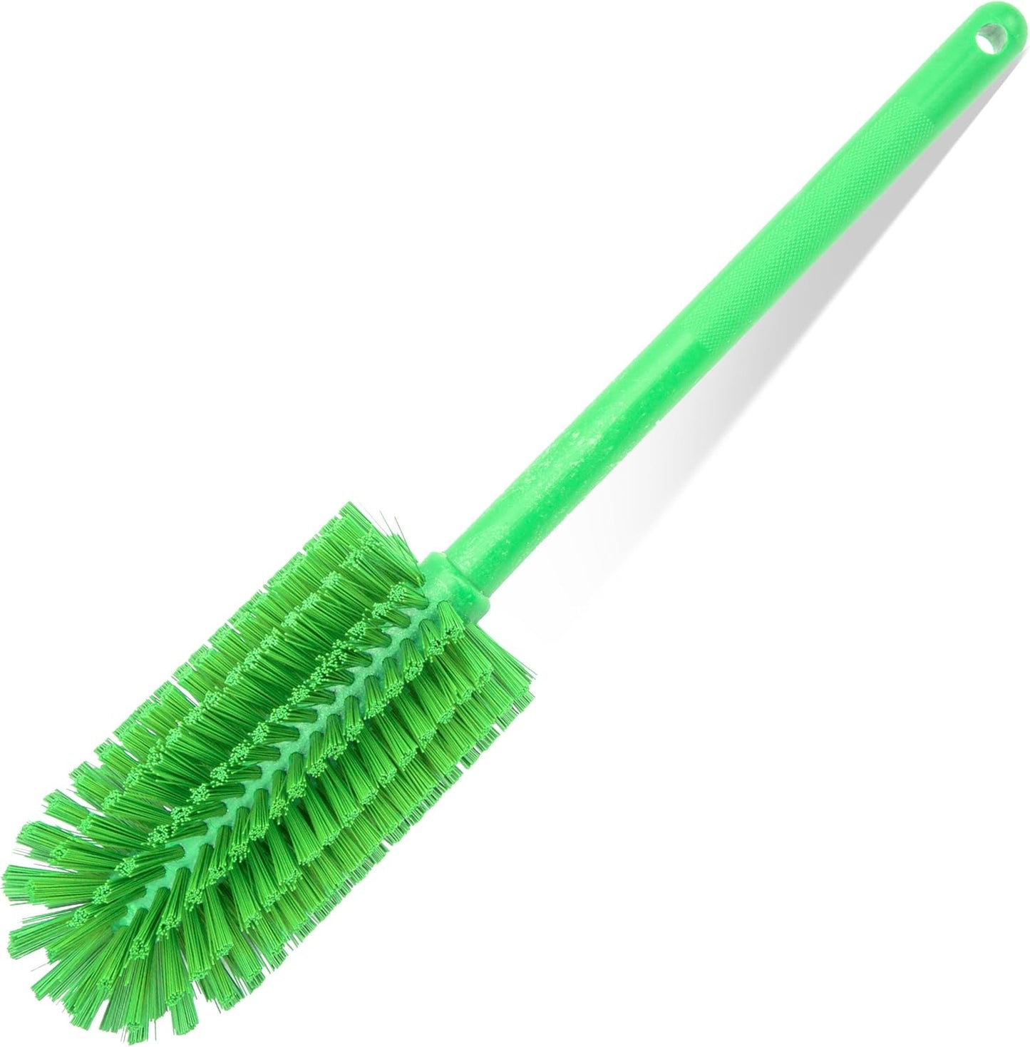 SPARTA Large Water Bottle Brush Ideal for Wide-Mouth Jars, Bottles and Tumblers, Dishwashing Tool with Handle for Home and Commercial Kitchens, Plastic, 12 Inches, White