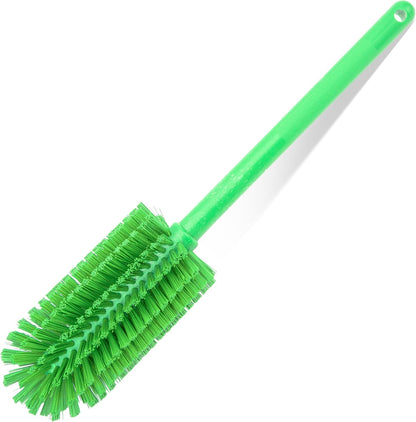 SPARTA Large Water Bottle Brush Ideal for Wide-Mouth Jars, Bottles and Tumblers, Dishwashing Tool with Handle for Home and Commercial Kitchens, Plastic, 12 Inches, White