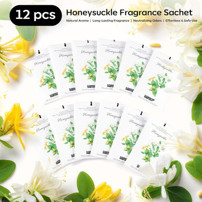 MYARO 12 Pack Fresh Linen Scented Sachets for Drawer, Closet & Car Air Freshener Bags | Odor Eliminator & Fabric Refresher | Crisp, Clean Home Fragrance Gift Set