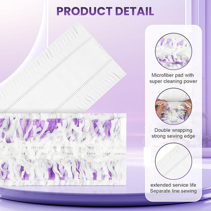 42 Count Disposable for Swiffer Wet Pads Refill Replacement for Swiffer WetJet Spray Mop, Extra Strong Dirt Locking and Water Absorbent, Powerful Stain Removal