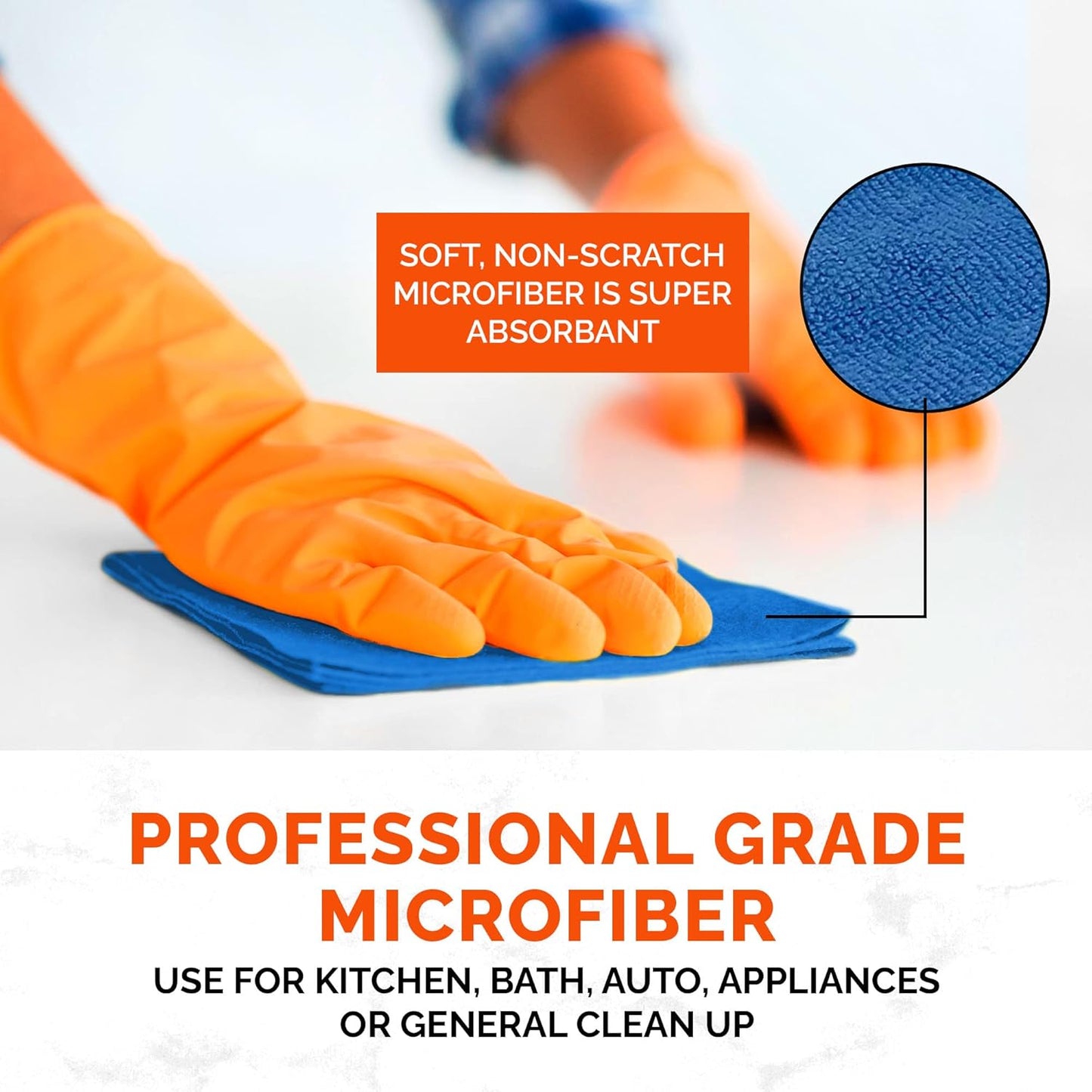 BAR KEEPERS FRIEND Cleanser Trio - Mega Bundle (21 Oz Cleanser and Polish Powder | 26 Oz Liquid Soft Cleanser | 13 Oz Cooktop Cleaner) Plus 1 Foxtrot Microfiber Towel and 1 Microfiber Scrubber Sponge