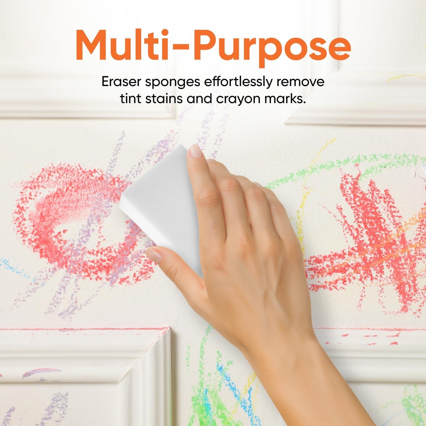 Superior Miracle Eraser Sponge Cleaning Sponge for Floor, Wall, Melamine Sponge Furniture Removes Scuffmarks, Dirt, and Tough Stains, Pack of 8, by Superio (32)