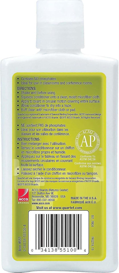 Quartet Dry Erase Board Cleaner Spray, Non-toxic, 17fl.Oz/503ml Whiteboard Cleaning Bottle (550)