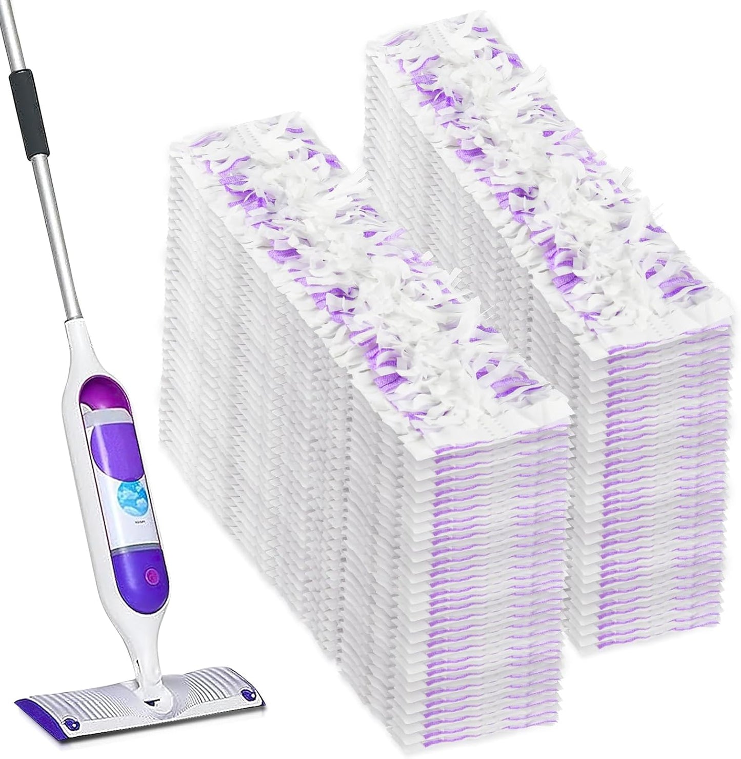 42 Count Disposable for Swiffer Wet Pads Refill Replacement for Swiffer WetJet Spray Mop, Extra Strong Dirt Locking and Water Absorbent, Powerful Stain Removal