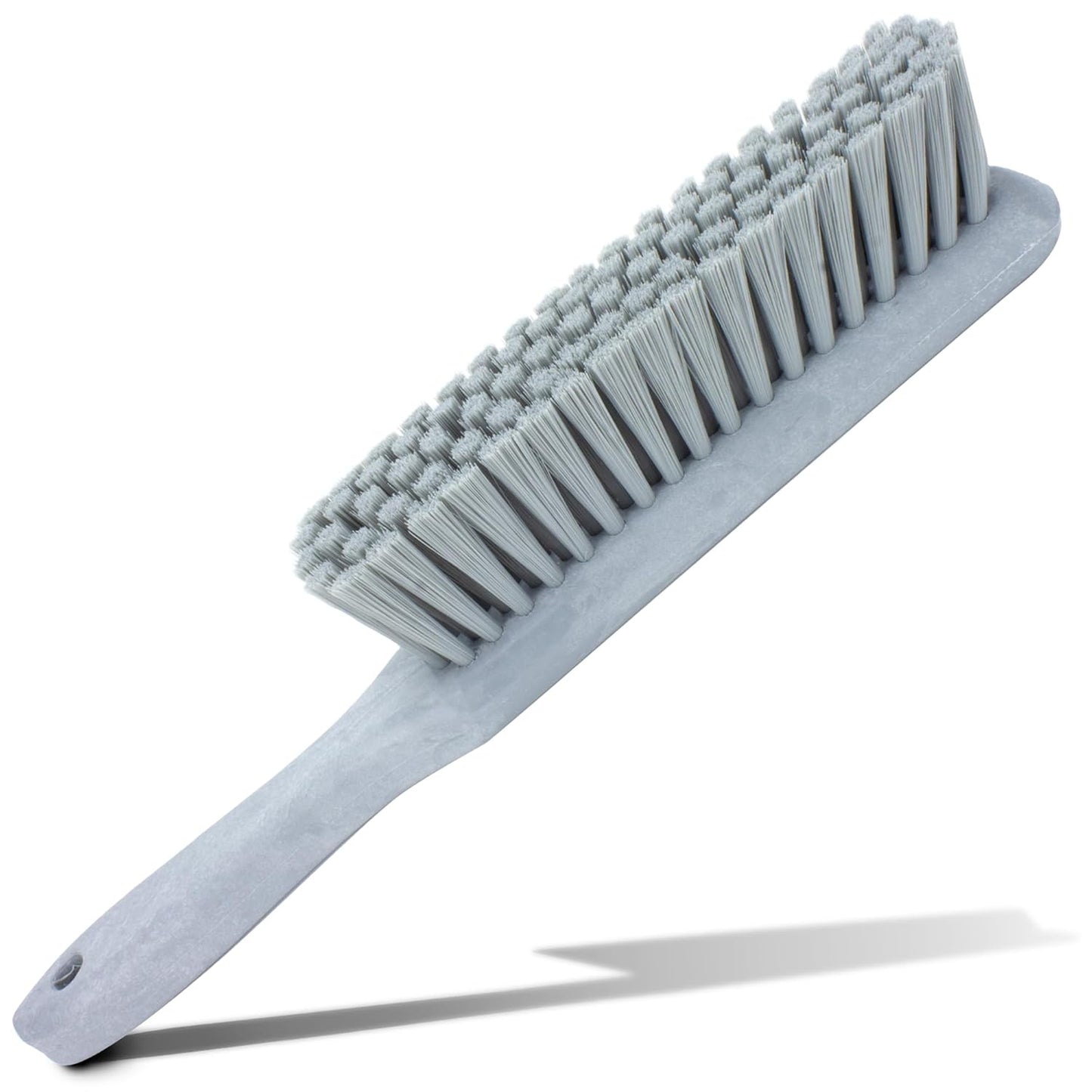 SPARTA Handheld Soft Counter Brush 8 Inch Bristle Span, Multi-Use Dust Brush with 5 Inch Handle for Tables, Countertops, and Delicate Surfaces, Polyester, Orange
